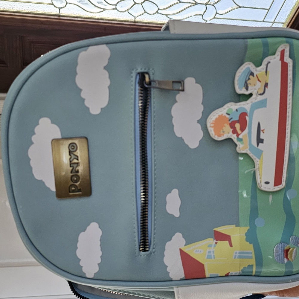 Loungefly Blue Backpack with Cartoon Design - Picture 3 of 4